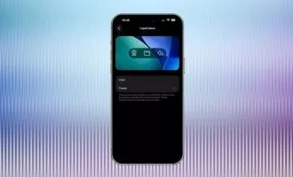 ظاهر شیشهای iOS