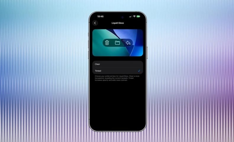 اپل گزینه کاهش حالت شیشه‌ای را در iOS 26.1 ارائه می‌کند