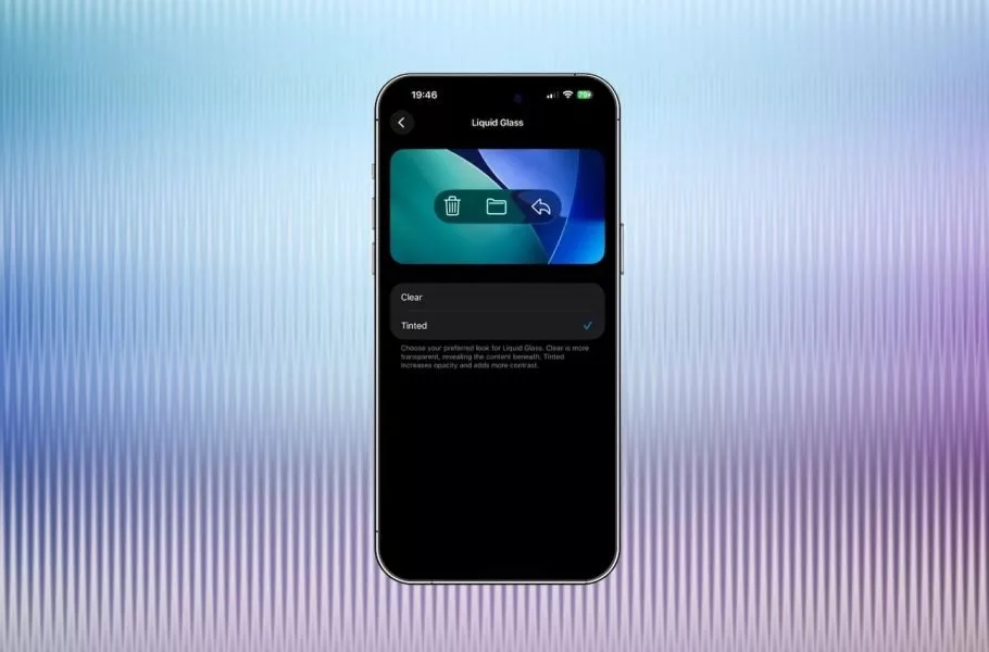 ظاهر شیشهای iOS