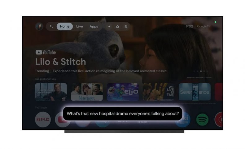 هوش مصنوعی جمینای پیش از عرضه عمومی در Google TV مشاهده شد