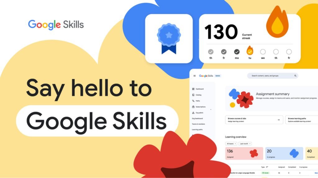 پلتفرم آموزشی Google Skills