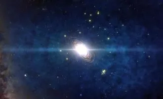 نور ستاره در آسمان