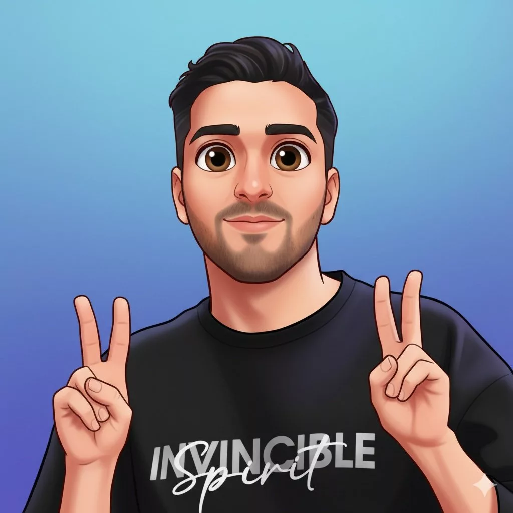 نمایی از تصویر کارتونی یک پسر