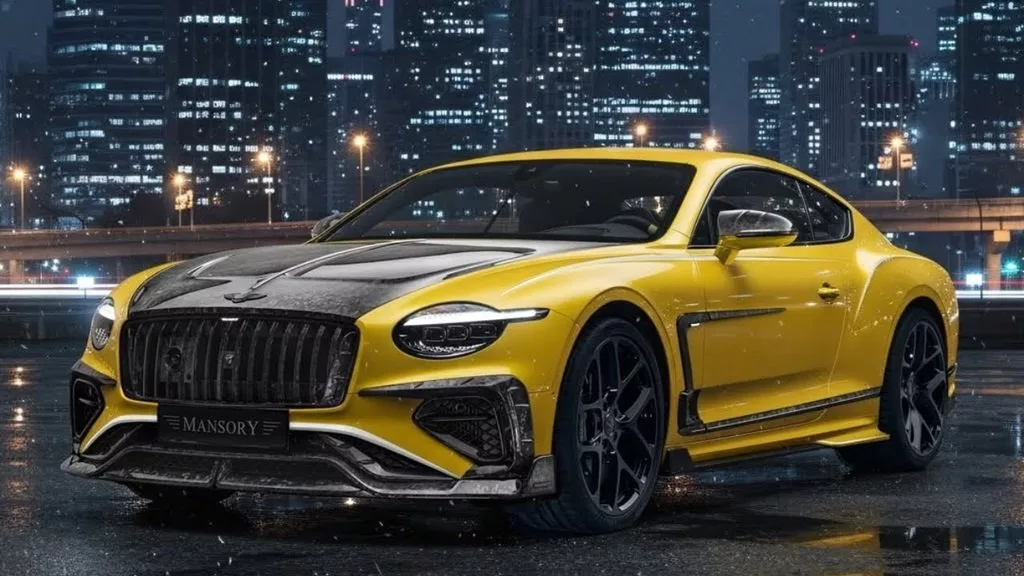 بنتلی کانتیننتال GT منصوری با رنگ خردلی معرفی شد