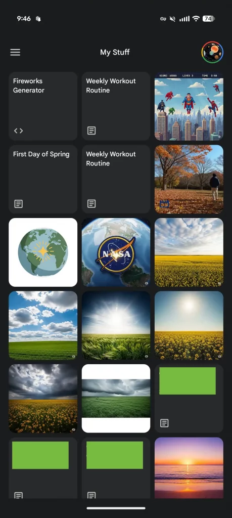 بازطراحی صفحه اصلی جمینای در اندروید