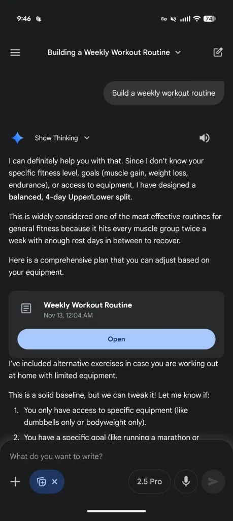 بازطراحی صفحه اصلی جمینای در اندروید