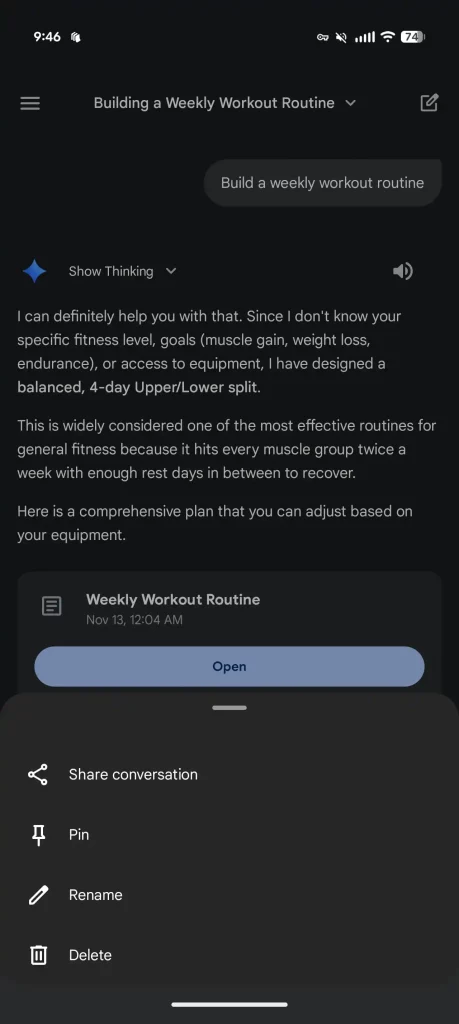 بازطراحی صفحه اصلی جمینای در اندروید