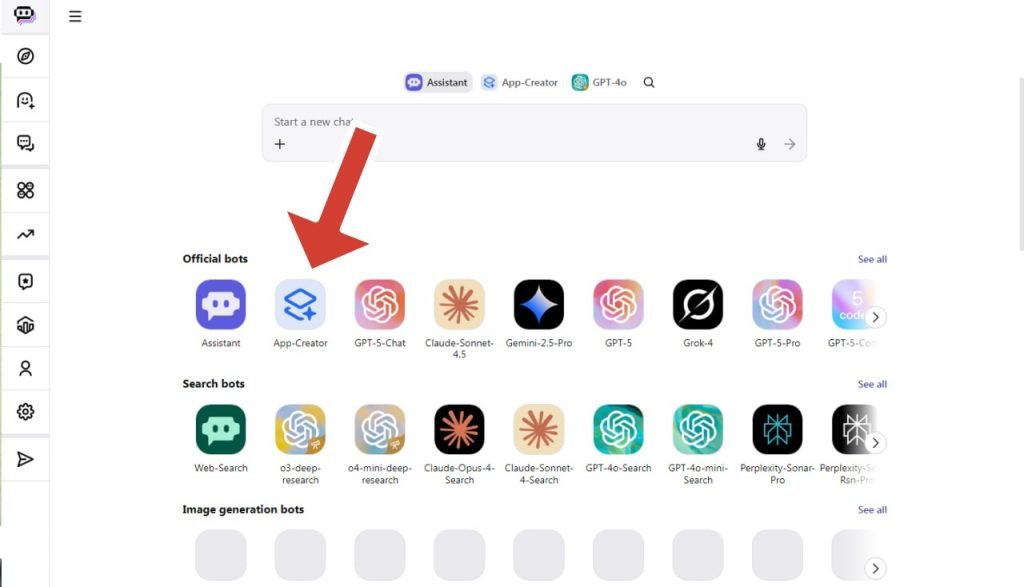 ساخت ربات در Poe AI