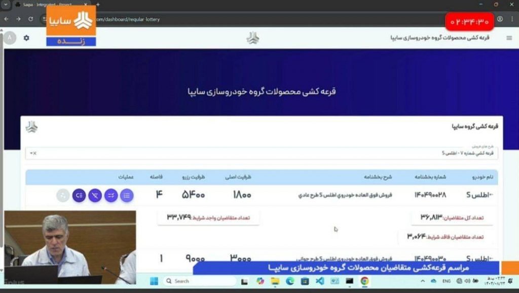 مرحله جدید ثبت نام سایپا