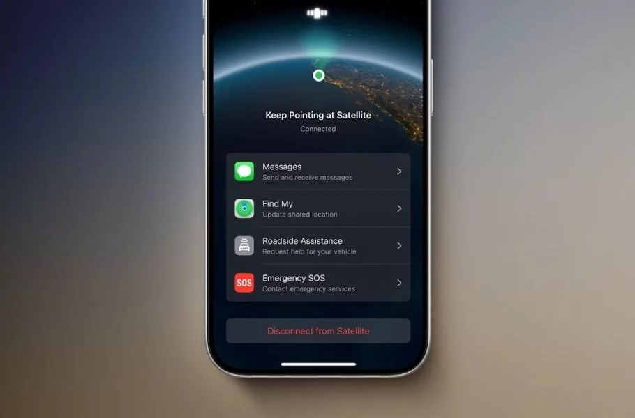 اتصال ماهواره‌ای اپل
