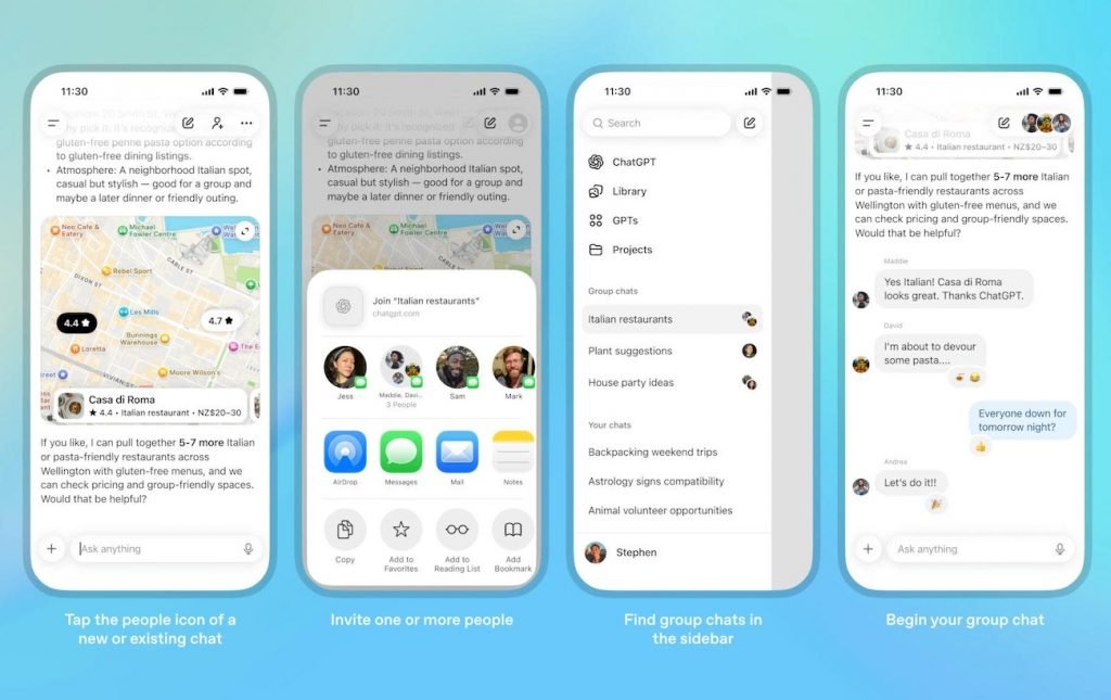 چت گروهی ChatGPT