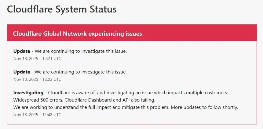 قطعی کلودفلر