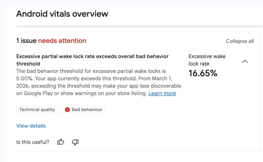 هشدار پلی استور گوگل درباره اپلیکیشن‌های پرمصرف
