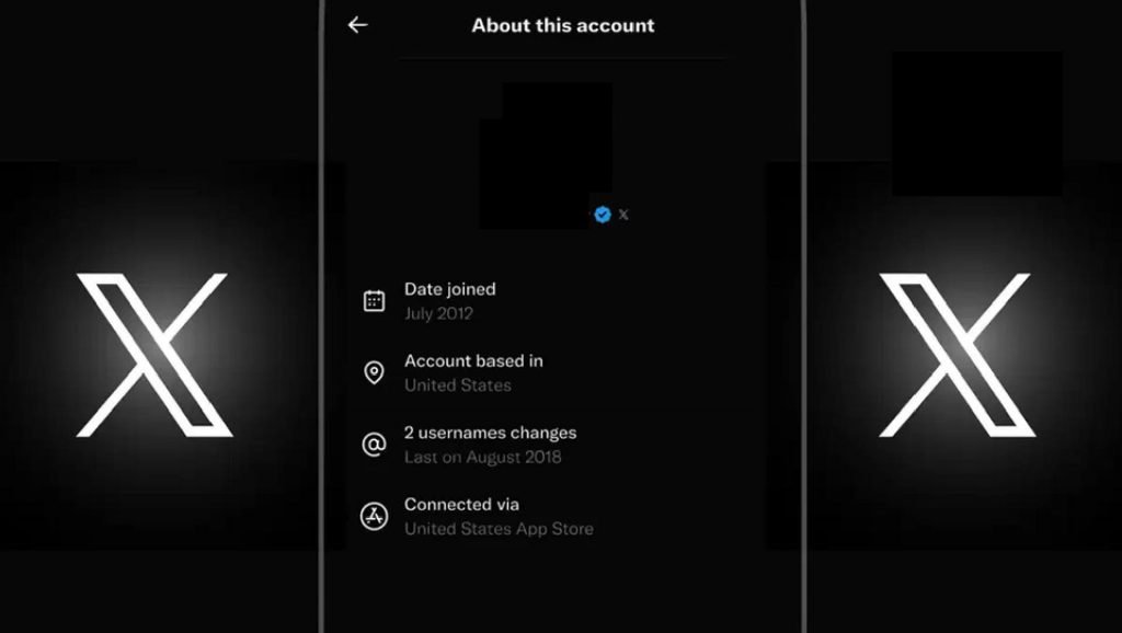 ایکس About this account