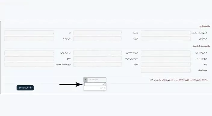 پنل اطلاعات تکمیلی