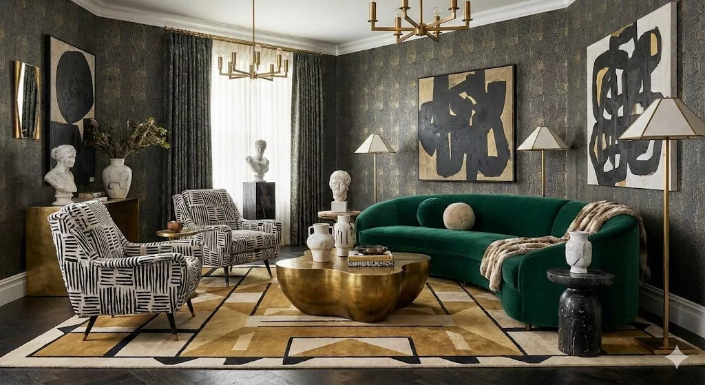 طراحی داخلی حرفهای اتاق نشیمن