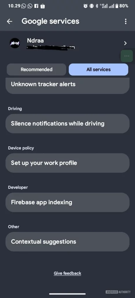 قابلیت Contextual Suggestions گوگل