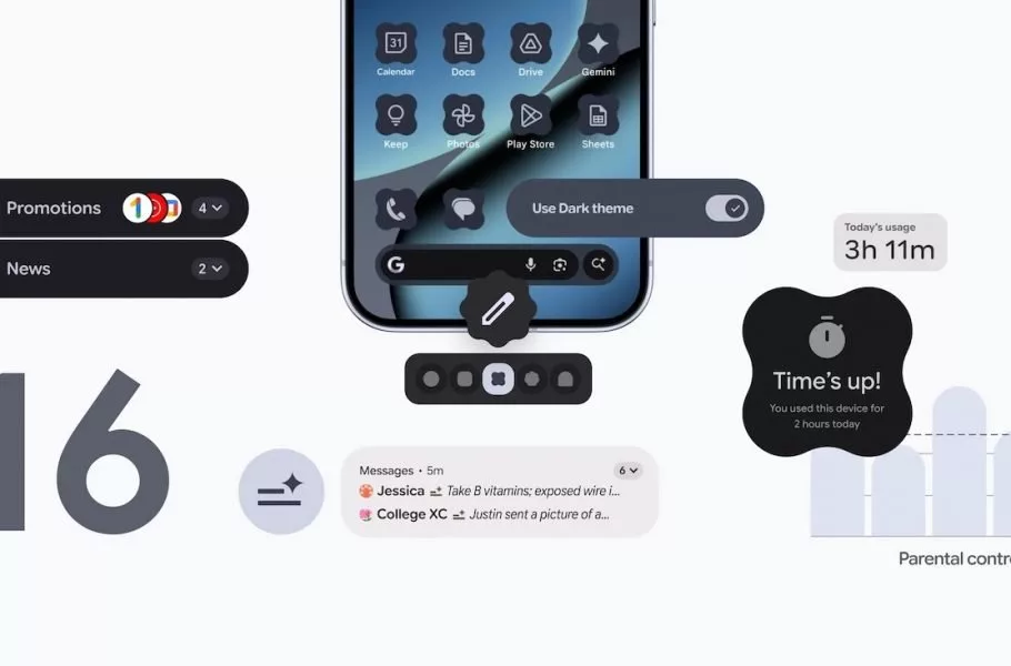 آپدیت جدید اندروید ۱۶
