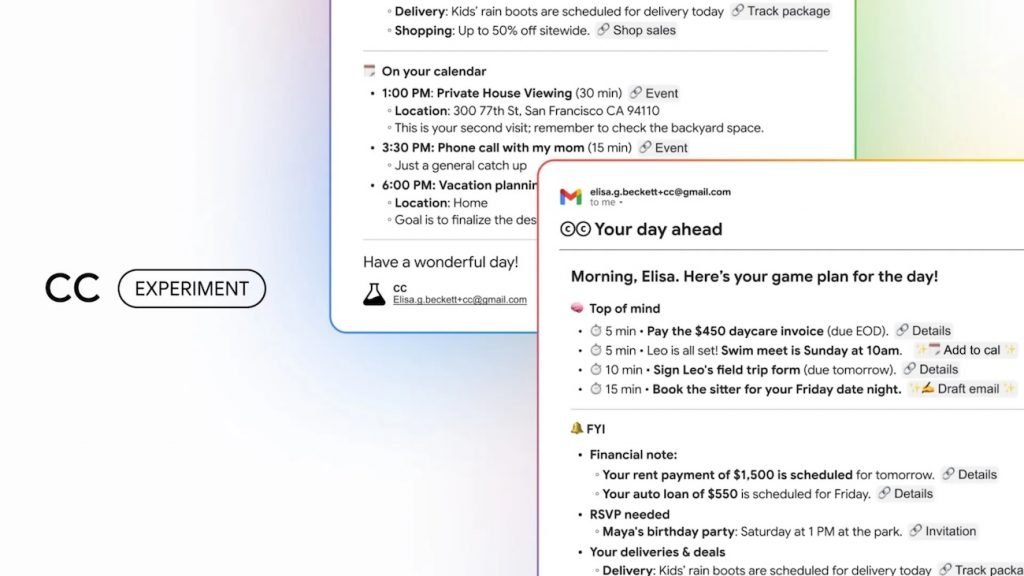 دستیار هوشمند CC گوگل