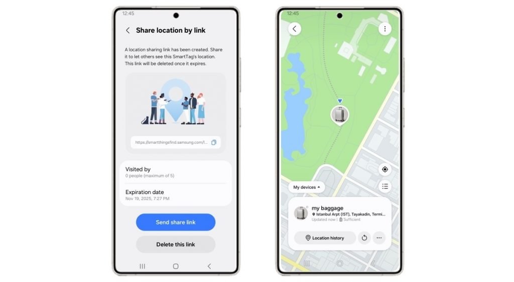ردیابی چمدان‌های گمشده با SmartThings Find