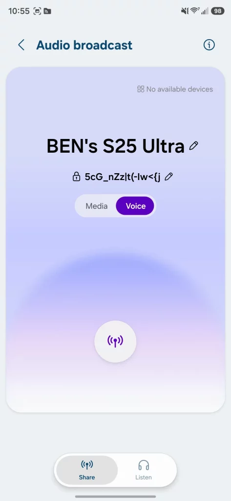 ‘Audio broadcasts’ One UI 8.5
