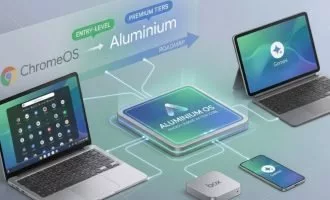 ظاهر سیستم عامل Aluminium OS