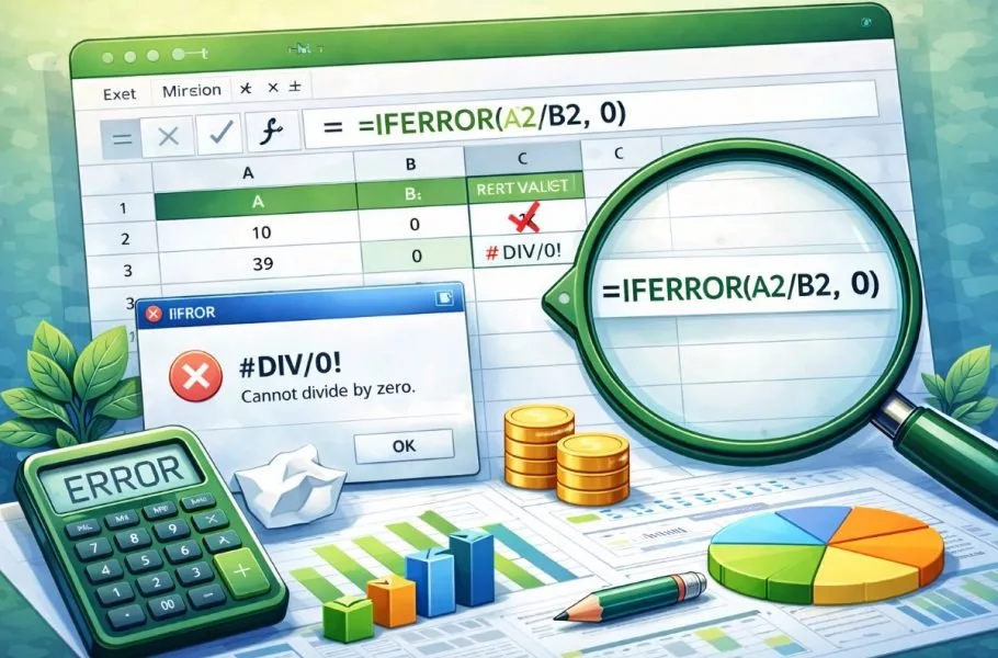 تابع iferror در اکسل