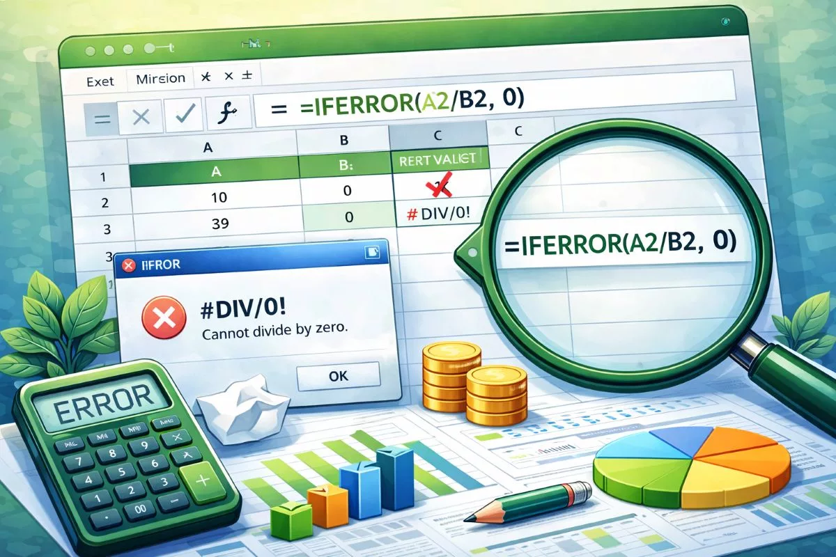 تابع IFERROR در اکسل | آموزش کامل با مثال کاربردی