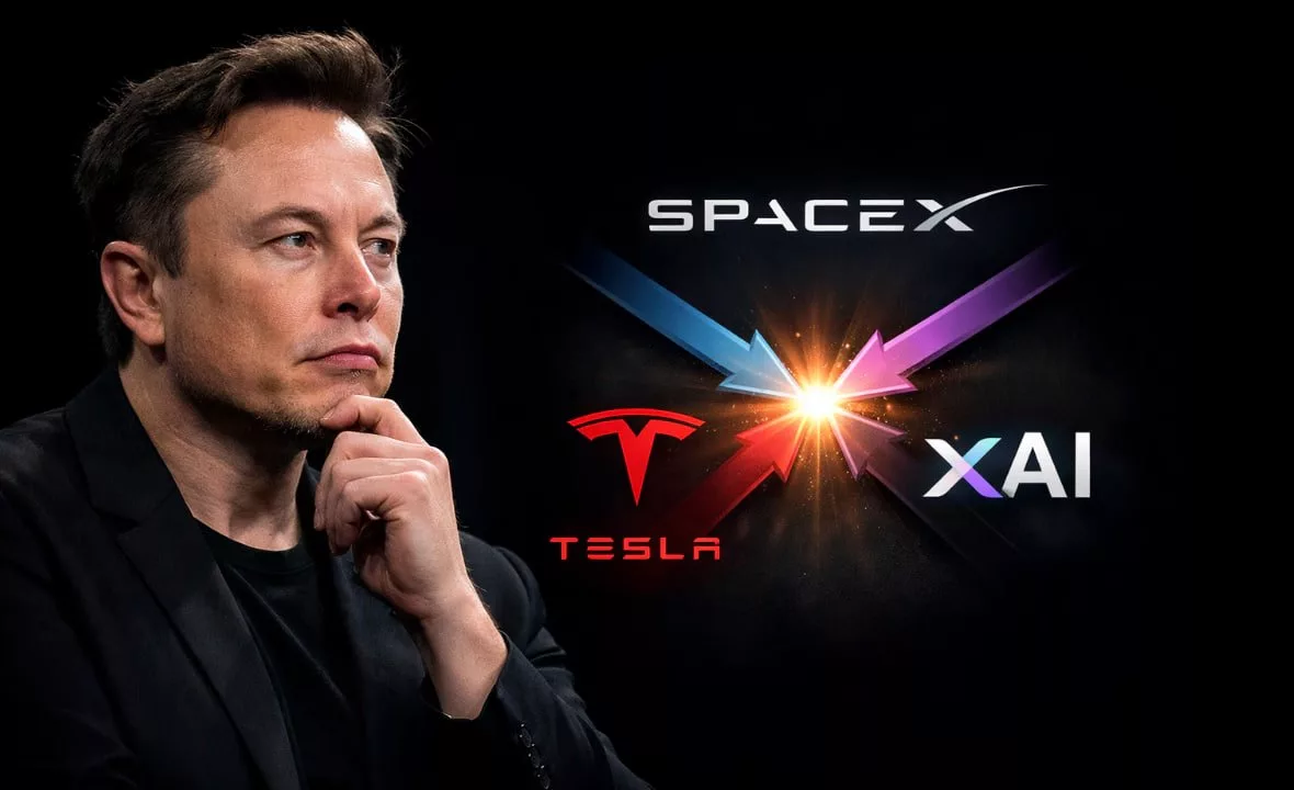 ایلان ماسک ظاهراً به‌دنبال ادغام اسپیس ایکس با تسلا و xAI است