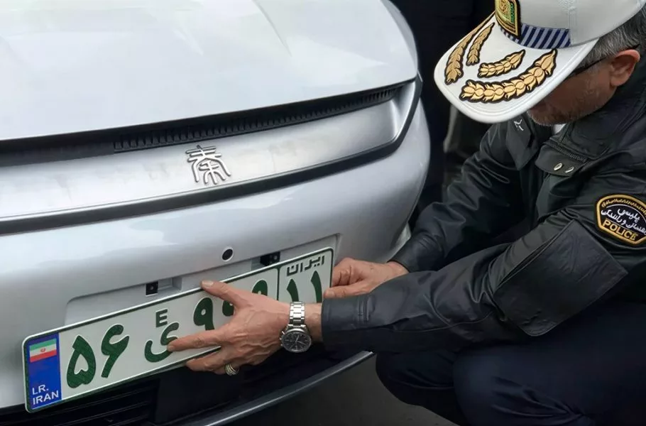 پلاک خودروهای برقی