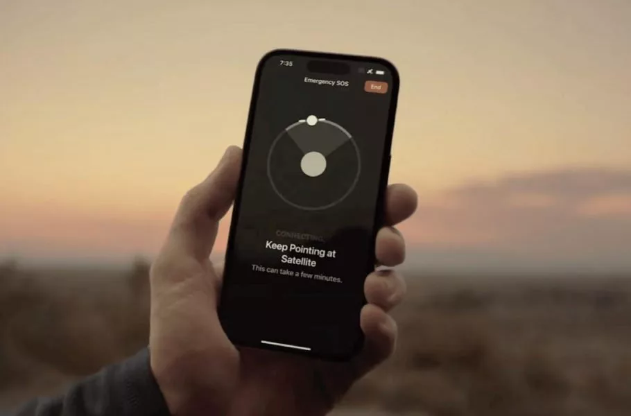 ارتباط ماهواره‌ای گوشی اپل