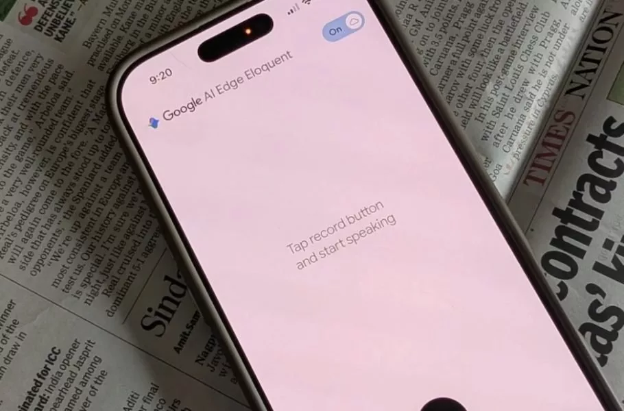 اپلیکیشن هوش مصنوعی Edge Eloquent گوگل