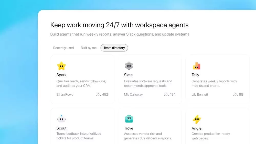 OpenAI از ابزار جدید Workspace Agents رونمایی کرد؛ انجام خودکار کار‌های سازمانی