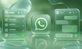طراحی شفاف واتس‌اپ