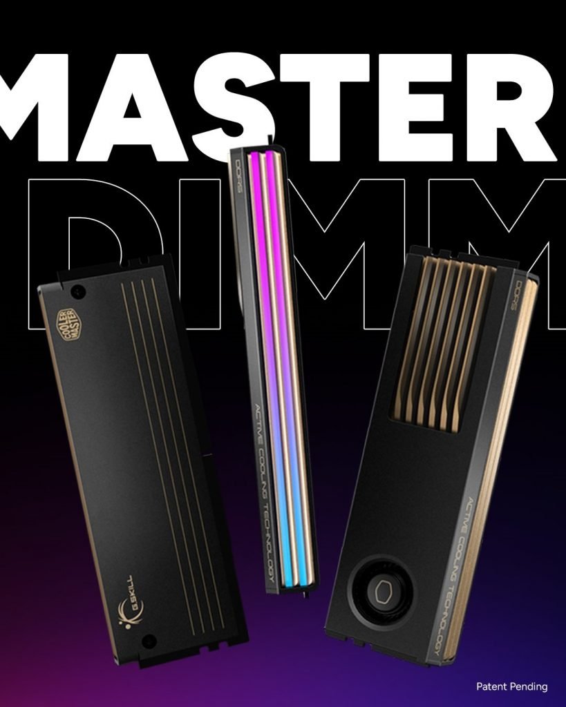 همکاری کولر مستر و جی‌اسکیل: معرفی رم‌های DDR5 مجهز به فن MasterDIMM AC