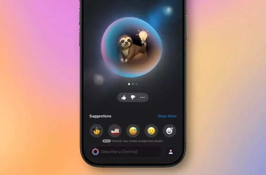 ساخت خودکار ایموجی جدید با Genmoji اپل