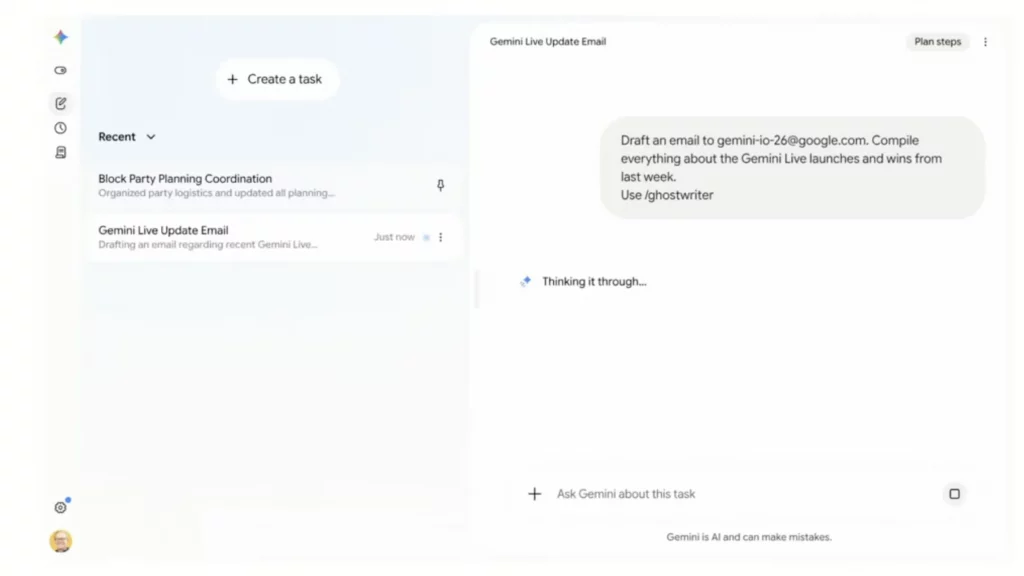 گوگل از جمینای Spark پرده برداشت؛ ایجنت هوشمند برای انجام خودکار کارهای روزمره