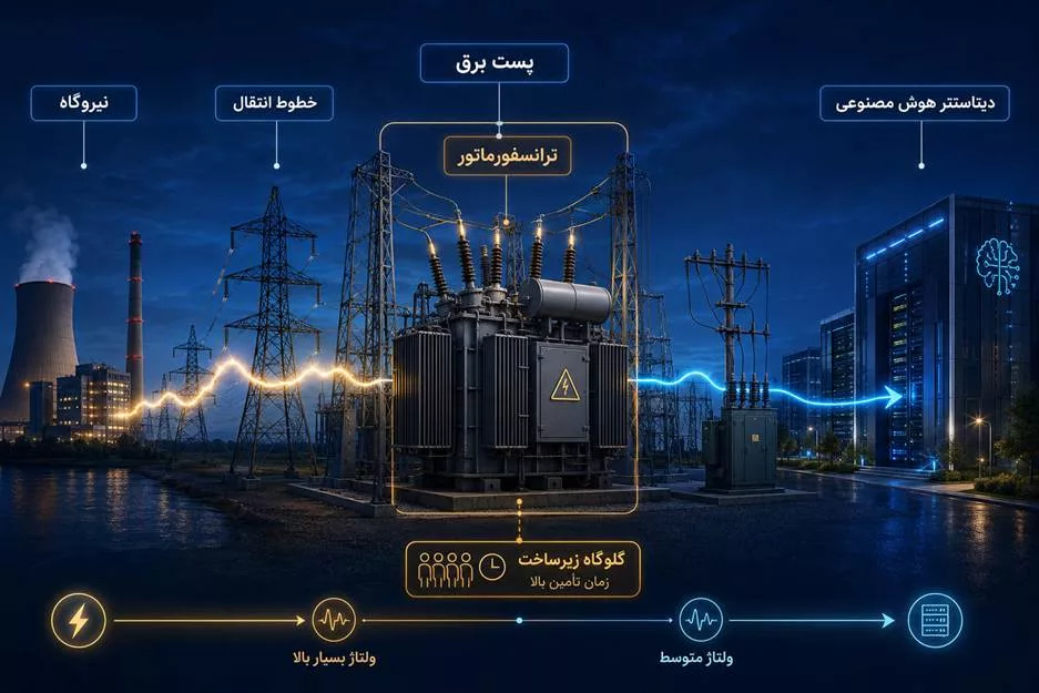 ترانسفورماتورها؛ گلوگاه پنهان در مسیر برق دیتاسنتر هوش مصنوعی