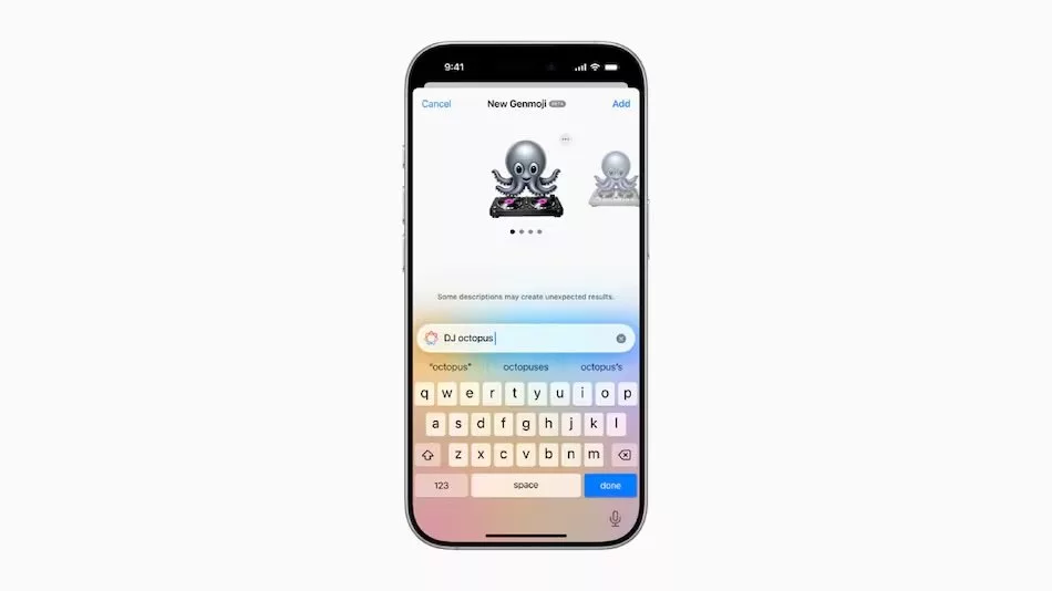 ساخت خودکار ایموجی جدید با Genmoji اپل 