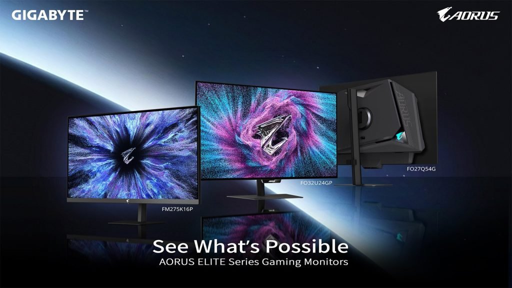 گیگابایت از سه مانیتور گیمینگ پیشرفته با Tandem OLED و Mini LED رونمایی کرد