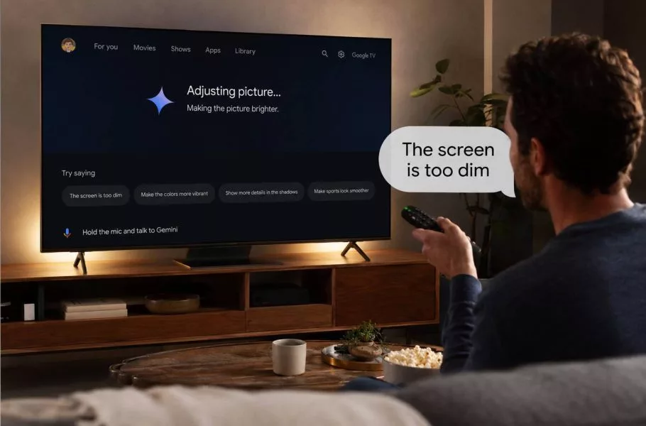 هوش مصنوعی جمینای در Google TV