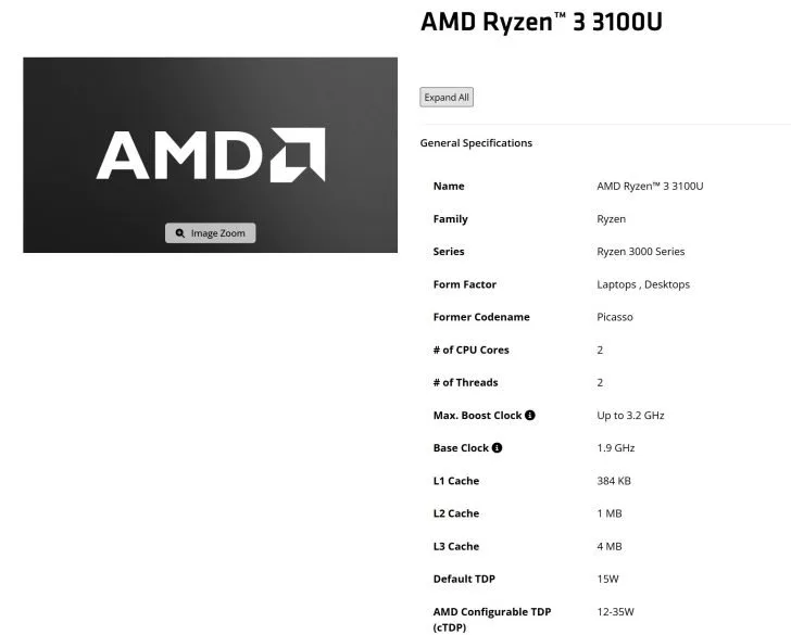 AMD معماری 7 ساله +Zen را با پردازندههای لپتاپ Ryzen 3 3100U و Ryzen 5 3501U احیا کرد AMD معماری 7 ساله +Zen را با پردازندههای لپتاپ Ryzen 3 3100U و Ryzen 5 3501U احیا کرد