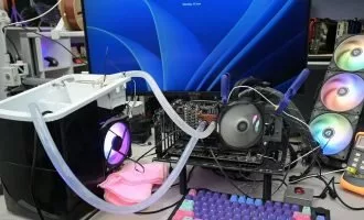 خنک‌سازی RTX 3060 با یخ ساز