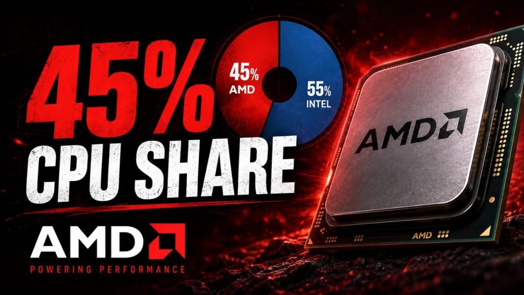 زنگ خطر برای اینتل؛ سهم پردازندههای AMD در استیم به ۴۵ درصد رسید زنگ خطر برای اینتل؛ سهم پردازندههای AMD در استیم به ۴۵ درصد رسید