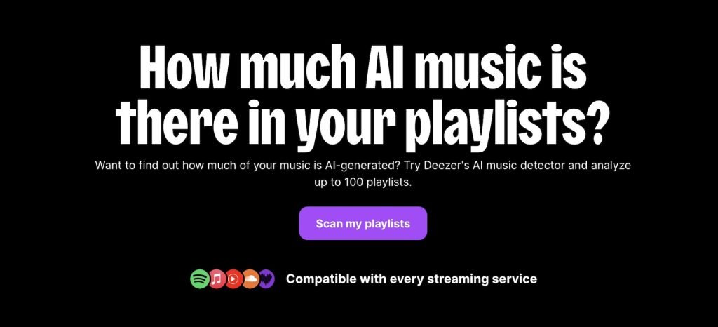 ابزار جدید Deezer آهنگ‌های هوش مصنوعی را در سرویس‌های استریم شناسایی می‌کند