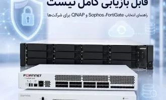 امنیت شبکه سازمانی با FortiGate Sophos و QNAP برای بکاپ و مقابله با باج‌افزار