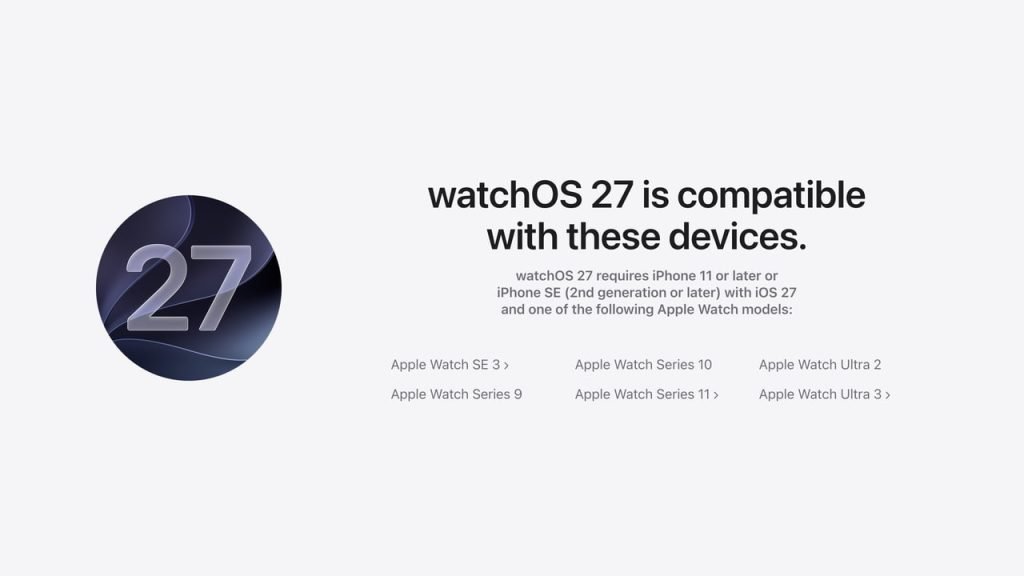 دلیل حذف اپل واچ‌های قدیمی‌تر از watchOS 27