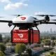 تحویل غذا با پهپاد DoorDash