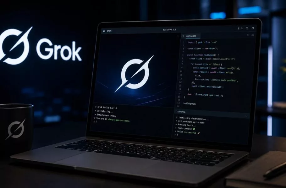 ابزار هوش مصنوعی کدنویسی Grok Build متن‌باز شد