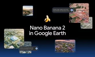 مدل تصویرساز نانوبنانا در Google Earth